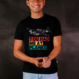Sie hatten mich im FLUGZEUG, P-40 Vintager Flugzeu T-Shirt
