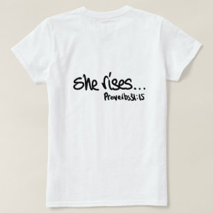 Sie hebt Christliche Kostenerstattungskostproben f T-Shirt