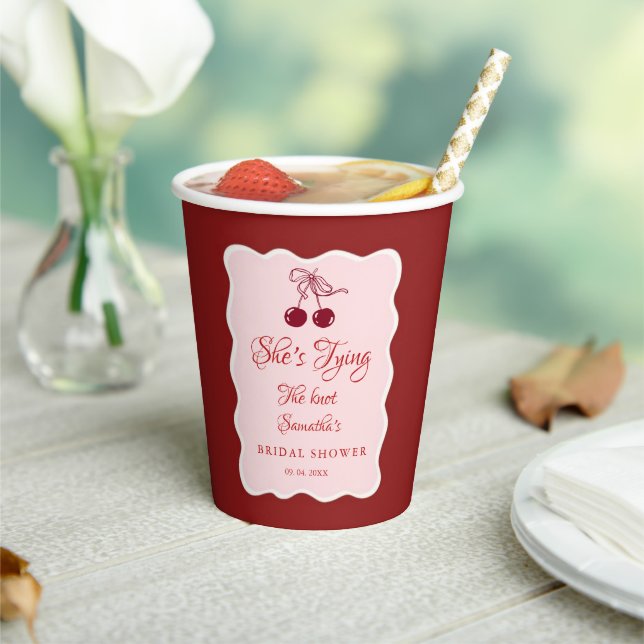 Sie heiratet bald: Junggesellinnenabschied Pappbecher (In Situ)