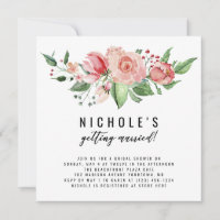 sie heiratet! Brautduscheinladung