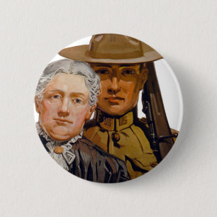 SIE helfen meinem Jungen den Krieg zu gewinnen Button
