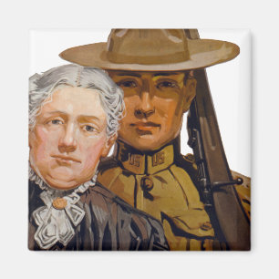 SIE helfen meinem Jungen, den Krieg zu gewinnen Magnet