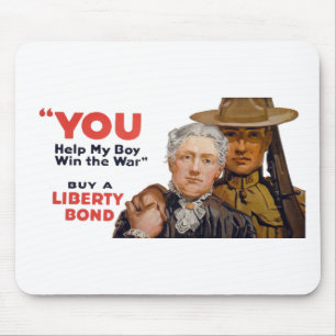 SIE helfen meinem Jungen den Krieg zu gewinnen Mousepad