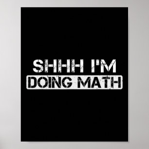 Sie ich mache Mathe Funny Gym Bodybuilding Workout Poster