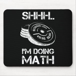 Sie ich mache Mathe Funny Weight Lifting Workout T Mousepad