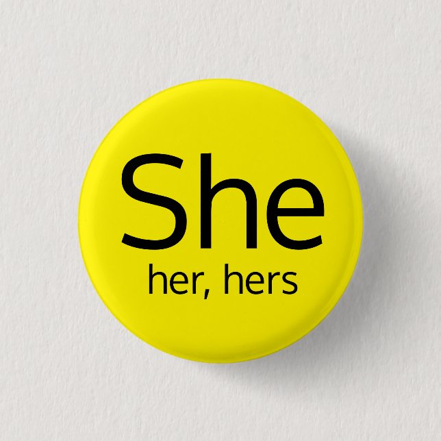 Sie, Ihr, Ihr Pronomen-Button Button (Vorderseite)