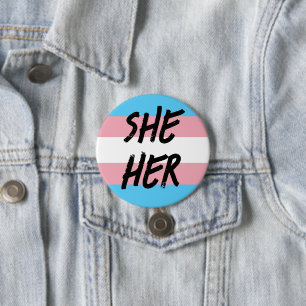 Sie ihre Pronouns Trans Button