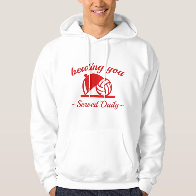 Sie im Volleyball schlagen Hoodie (Vorderseite)
