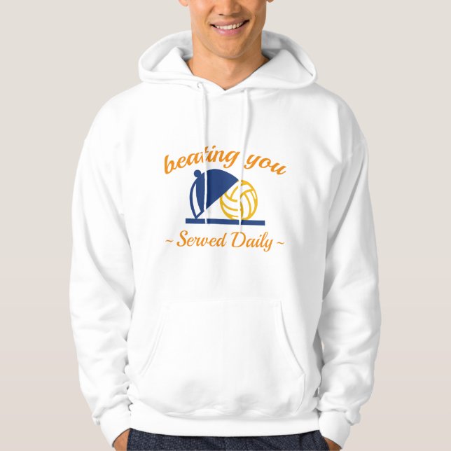 Sie im Volleyball schlagen Hoodie (Vorderseite)