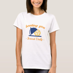 Sie im Volleyball schlagen T-Shirt