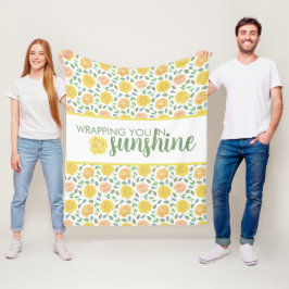 Sie in die sonnige Fleece Blanket wackeln