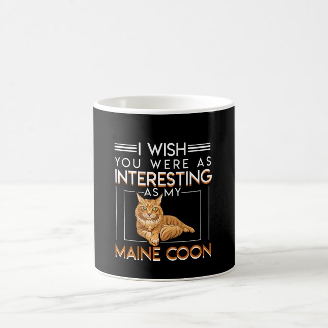 Sie interessant als Maine-Waschbär-Katzen-Inhaber Kaffeetasse (Mittel)