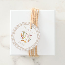 Sie ist ab vom Markt Floral-Bridal-Shower Geschenkanhänger