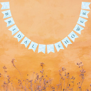 Sie ist auf Cloud 9 Dreamy Sky Blue Brautparty Wimpelkette