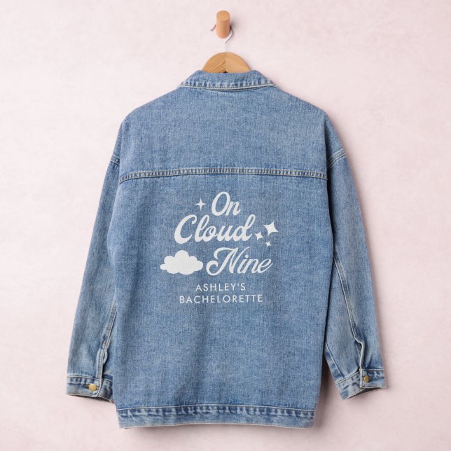 Sie ist auf Cloud 9 Junggeselinnen-Abschied Outfit Jeansjacke (Hangar)