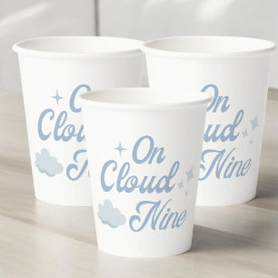Sie ist auf Cloud 9 Junggeselinnen-Abschied Pappbecher
