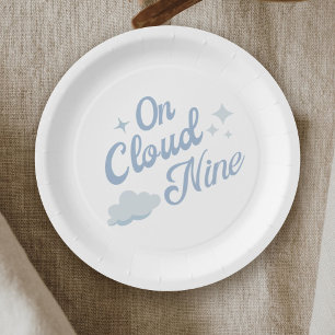 Sie ist auf Cloud 9 Junggeselinnen-Abschied Pappteller