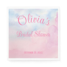 Sie ist auf Cloud 9 Pink Watercolor Brautparty