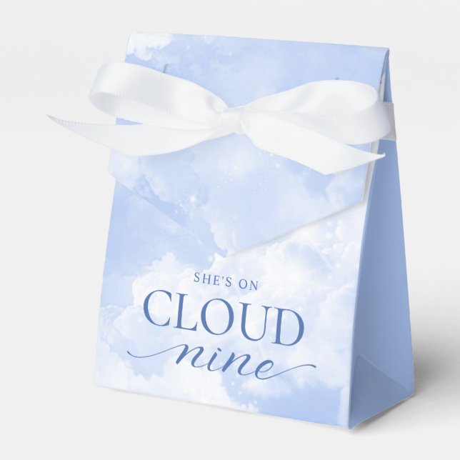 Sie ist auf Cloud Nine Blue Vielen Dank Geschenkschachtel (Vorderseite)