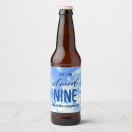 Sie ist auf Cloud Nine! Brautparty/Bachelorette Bierflaschenetikett