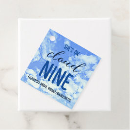 Sie ist auf Cloud Nine! Brautparty/Bachelorette Geschenkanhänger