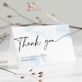 Sie ist auf Cloud Nine Brautparty Dusty Blue Dankeskarte