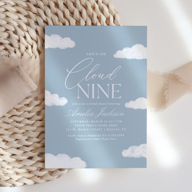 Sie ist auf Cloud Nine Brautparty Einladung (Von Creator hochgeladen)