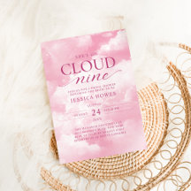 Sie ist auf Cloud Nine Pink Brautparty