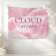 Sie ist auf Cloud Nine Pink Brautparty Tapestry