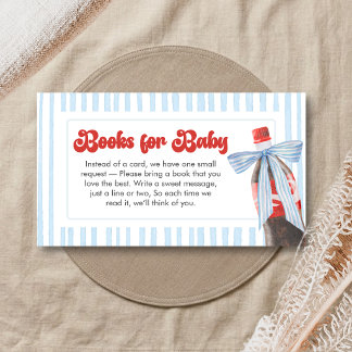 Sie ist bereit, Baby Shower Bücher für Baby zu bek Begleitkarte