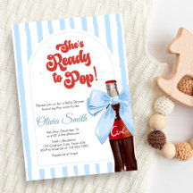 Sie ist bereit, Baby-Shower-Einladung zu platzen