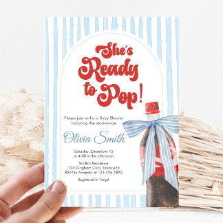 Sie ist bereit, Baby-Shower-Einladung zu platzen Einladung
