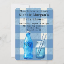 Sie ist bereit, den Jungen-Baby- Shower zu platzen