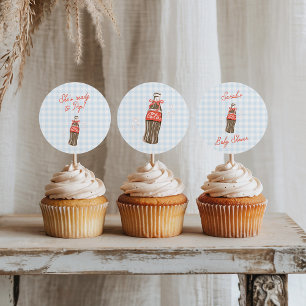 Sie ist bereit, Etiketten für runde Kreise zu plat Runder Aufkleber