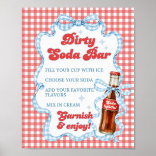 Sie ist bereit Pop Soda Bar Baby Shower Poster
