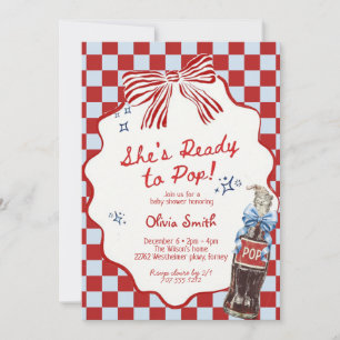 Sie ist bereit, Soda Boy Baby Shower zu knallen Einladung