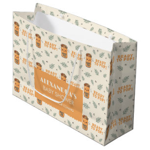 Sie ist bereit zu knallen Orange Boho Kawaii Soda Große Geschenktüte