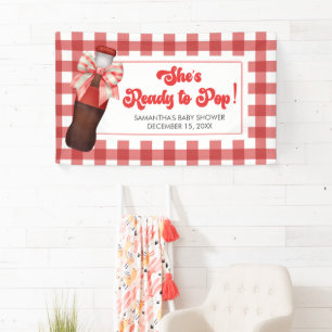 Sie ist bereit zu platzen Baby Shower  Banner