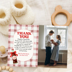 Sie ist bereit zu platzen Baby Shower Danksagungsk Dankeskarte