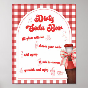 Sie ist bereit zu platzen Baby Shower Dirty Soda B Poster