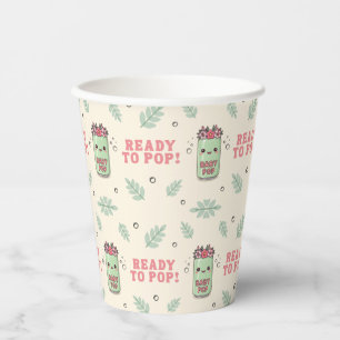 Sie ist bereit zu platzen Baby Shower Mädchen Boho Pappbecher
