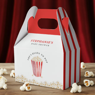 Sie ist bereit zu platzen Baby Shower Popcorn Geschenkschachtel