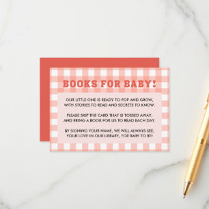 Sie ist bereit zu poppen Baby Shower Retro Rot Gin Begleitkarte