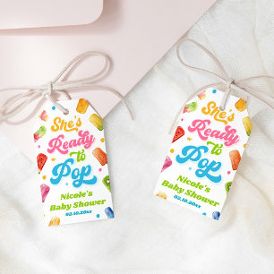 Sie ist bereit zu poppen - Babyparty Geschenkanhänger
