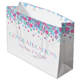 Sie ist bereit zum Pop Baby Shower Polka Dots Große Geschenktüte