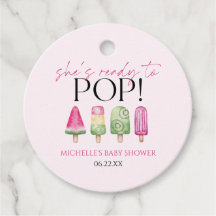 Sie ist bereit zum Pop! Popsicle Baby Dusche