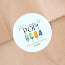 Sie ist bereit zum Pop! Popsicle Baby Dusche