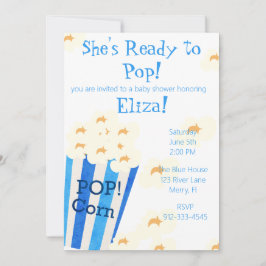 Sie ist bereit zum Pop von Mais Einladung