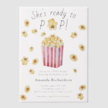 Sie ist bereit zum Pop Watercolor Popcorn Babydusc