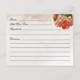 Sie ist das Brautparty Rezept Begleitkarte